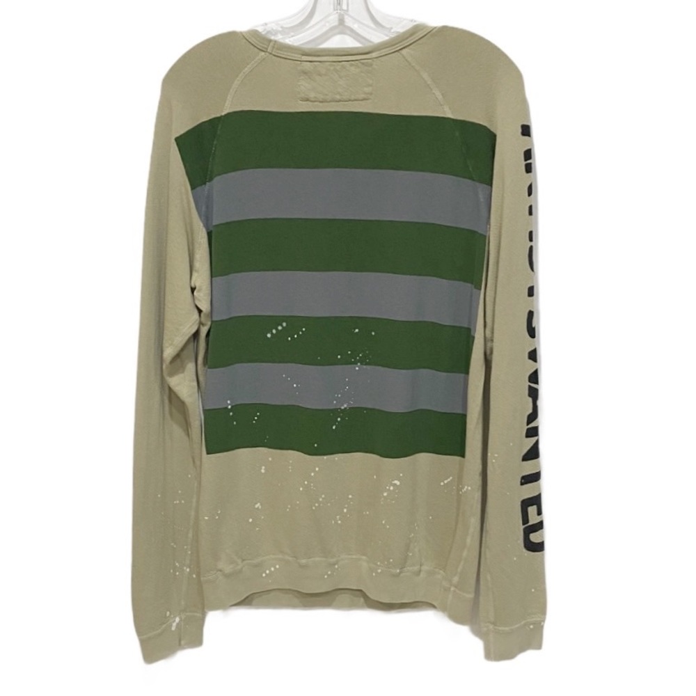 FREECITY Artists Wanted Tan Bleached Sweatshirt Hockney Strike Raglan Sweater